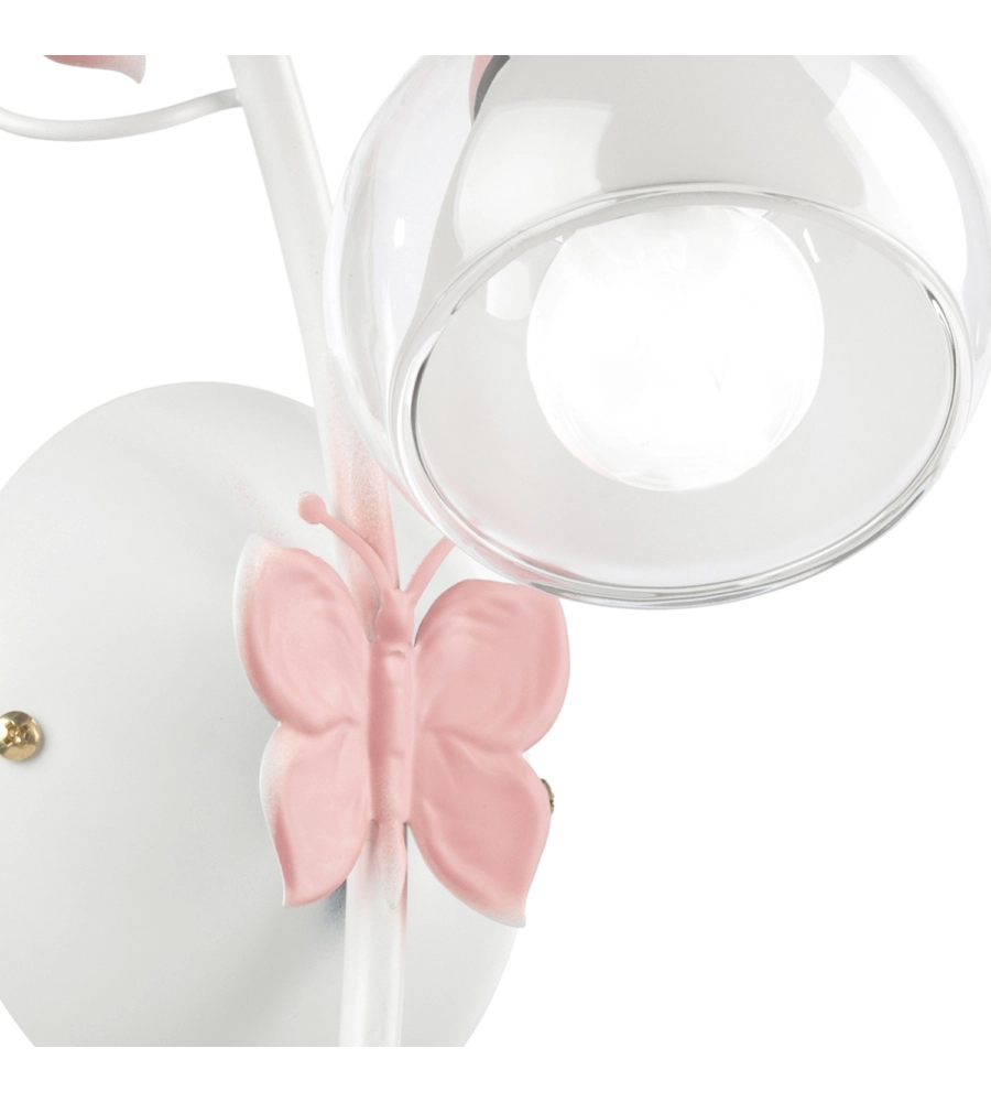 APPLIQUE "BUTTERFLY" BIANCA E ROSA, E14