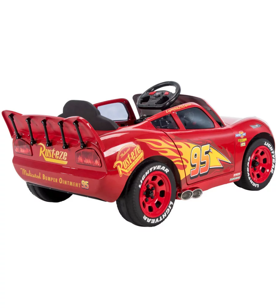AUTO ELETTRICA PER BAMBINI A BATTERIA 6V, MODELLO SAETTA MCQUEEN CARS