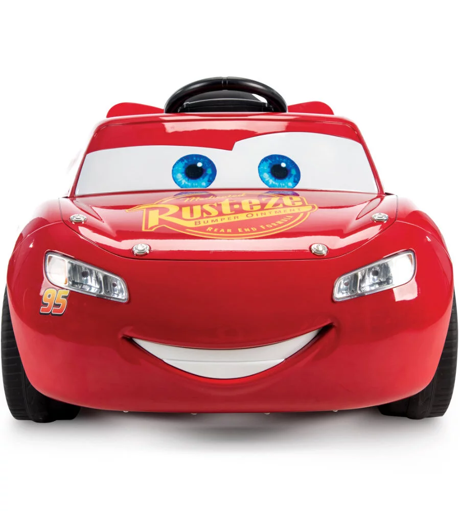 AUTO ELETTRICA PER BAMBINI A BATTERIA 6V, MODELLO SAETTA MCQUEEN CARS