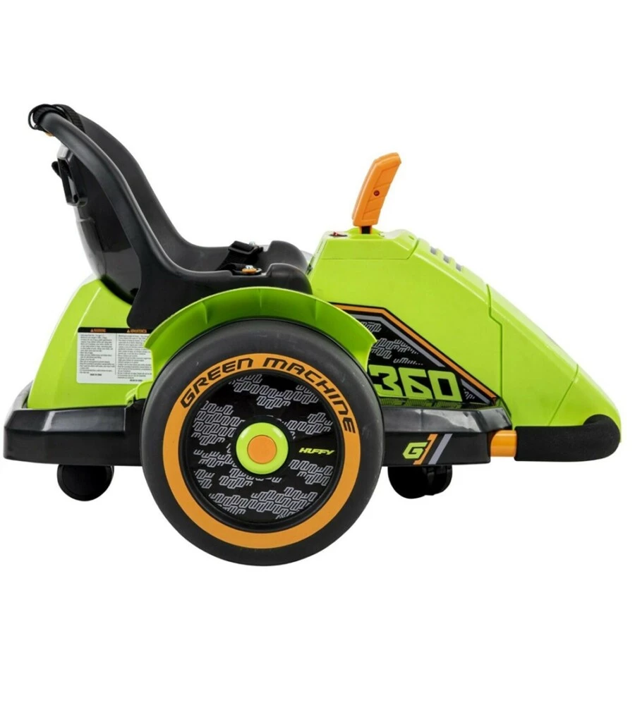 MACCHINA ELETTRICA PER BAMBINI A BATTERIA 6V MODELLO GREEN MACHINE 360