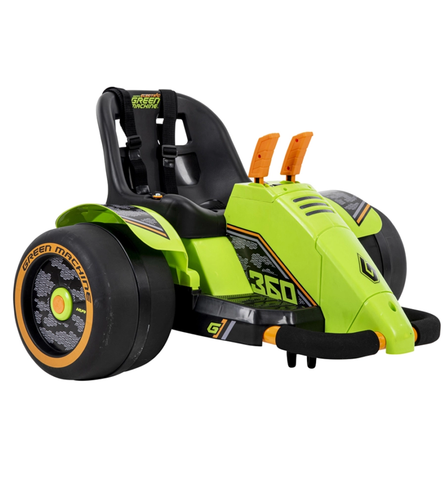 MACCHINA ELETTRICA PER BAMBINI A BATTERIA 6V MODELLO GREEN MACHINE 360