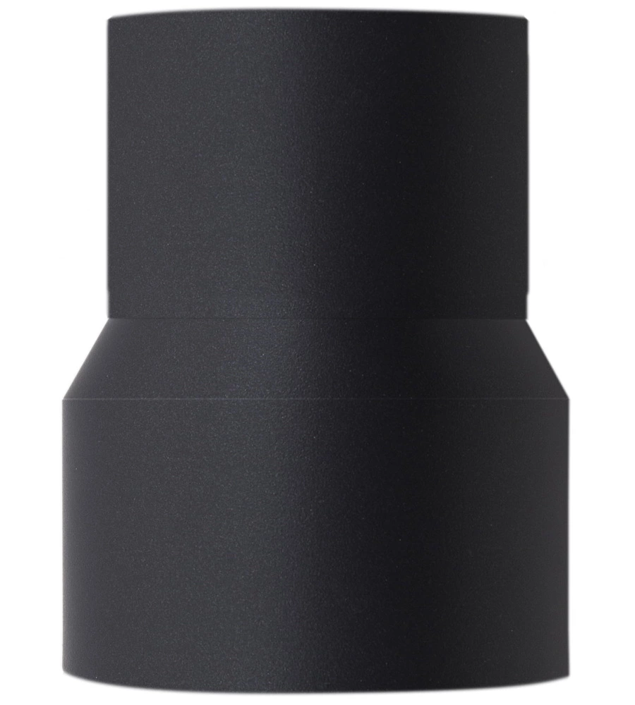 RIDUTTORE PER TUBO FUMI STUFE A LEGNA SMALTATO ADATTATORE DA 100 A 130, D 130 MM
