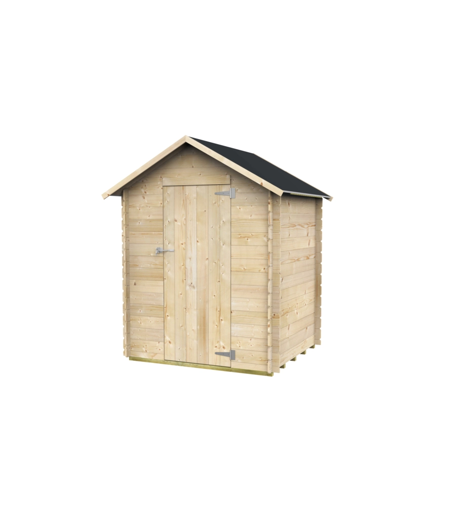 CASETTA IN LEGNO DA GIARDINO ALCE "MARCELLA" IN ABETE 146X130CM