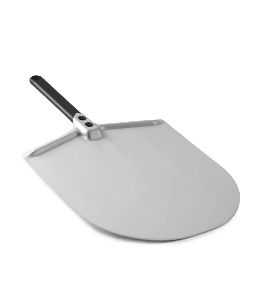 PALA PER PIZZA GIMETAL "AMICA" CON MANICO NERO 25 CM E TESTA IN ALLUMINIO 33 CM