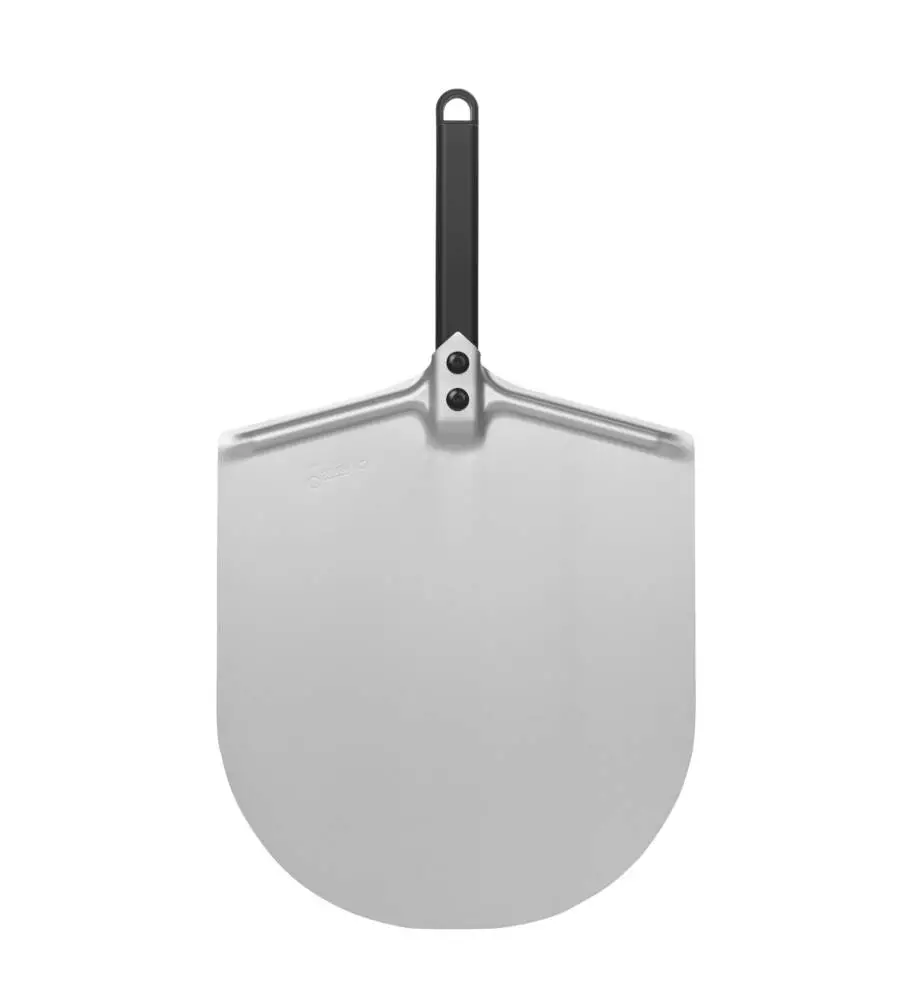 PALA PER PIZZA GIMETAL "AMICA" CON MANICO NERO 25 CM E TESTA IN ALLUMINIO 33 CM