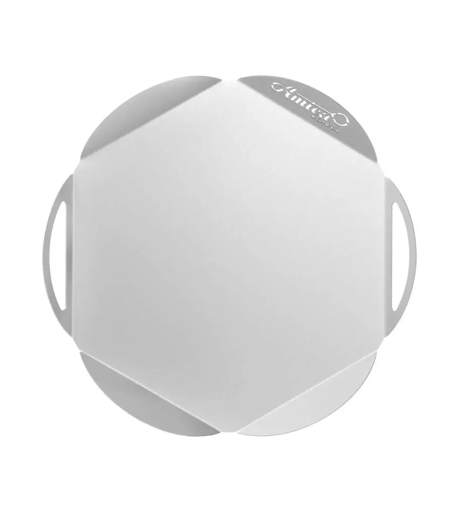 VASSOIO IN ALLUMINIO GIMETAL CON DISEGNO PETALO, 33 CM