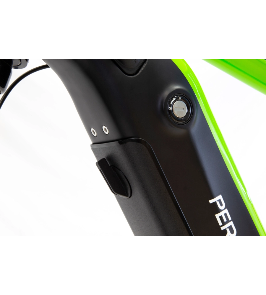 BICI ELETTRICA MOUNTAIN BIKE MTB E-BIKE PERFORMANCE GREEN CON BLUETOOH- ARGENTO