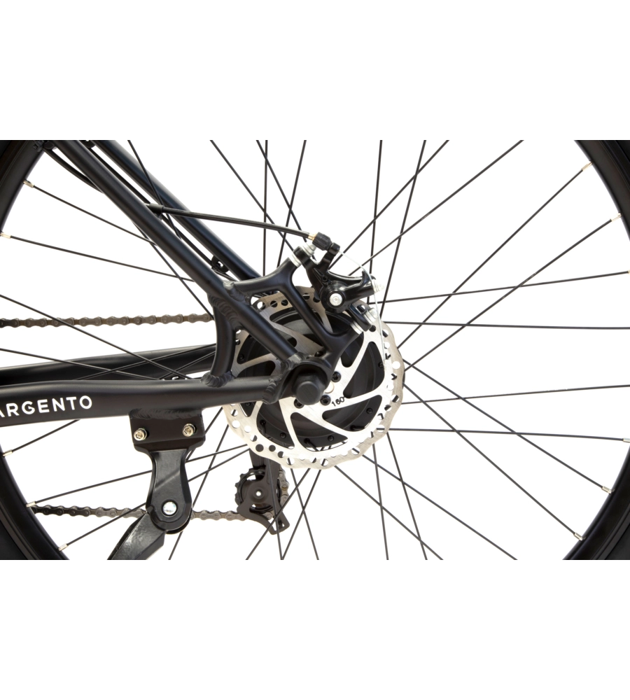 BICI ELETTRICA MOUNTAIN BIKE MTB E-BIKE PERFORMANCE GREEN CON BLUETOOH- ARGENTO