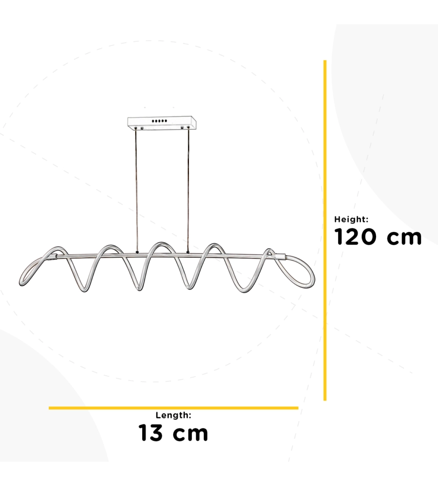 LAMPADA A SOSPENSIONE LED "SPIRALE", 3000K
