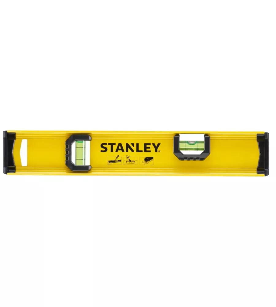 LIVELLA IN ALLUMINIO STANLEY CON 3 BOLLE 30 CM