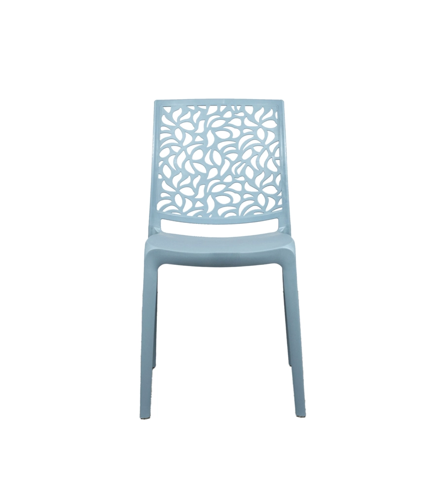 SEDIA DA INTERNO MONOBLOCCO "LONDON" IN RESINA COLOR CEMENTO, 44X56X83,5 CM