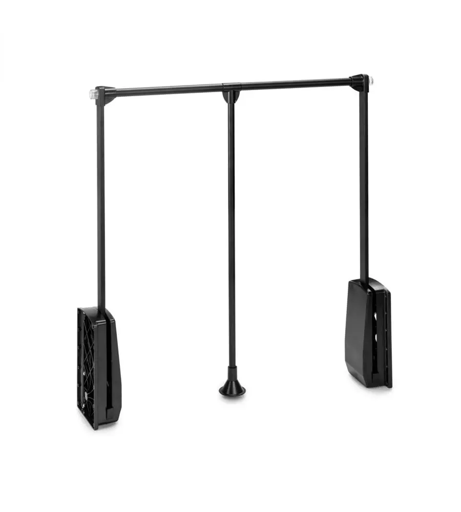 APPENDIABITI PER ARMADIO ACCIAIO NERO, 60-83 CM