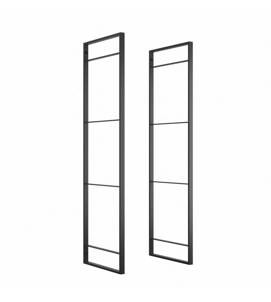 STRUTTURA PER SCAFFALE LADER IN ACCIAIO NERO, 115 CM