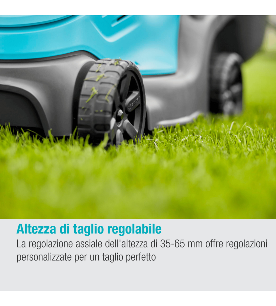 TAGLIAERBA A BATTERIA GARDENA "POWERMAX 30" TAGLIO DA 30 CM 18 V SOLO CORPO MACCHINA