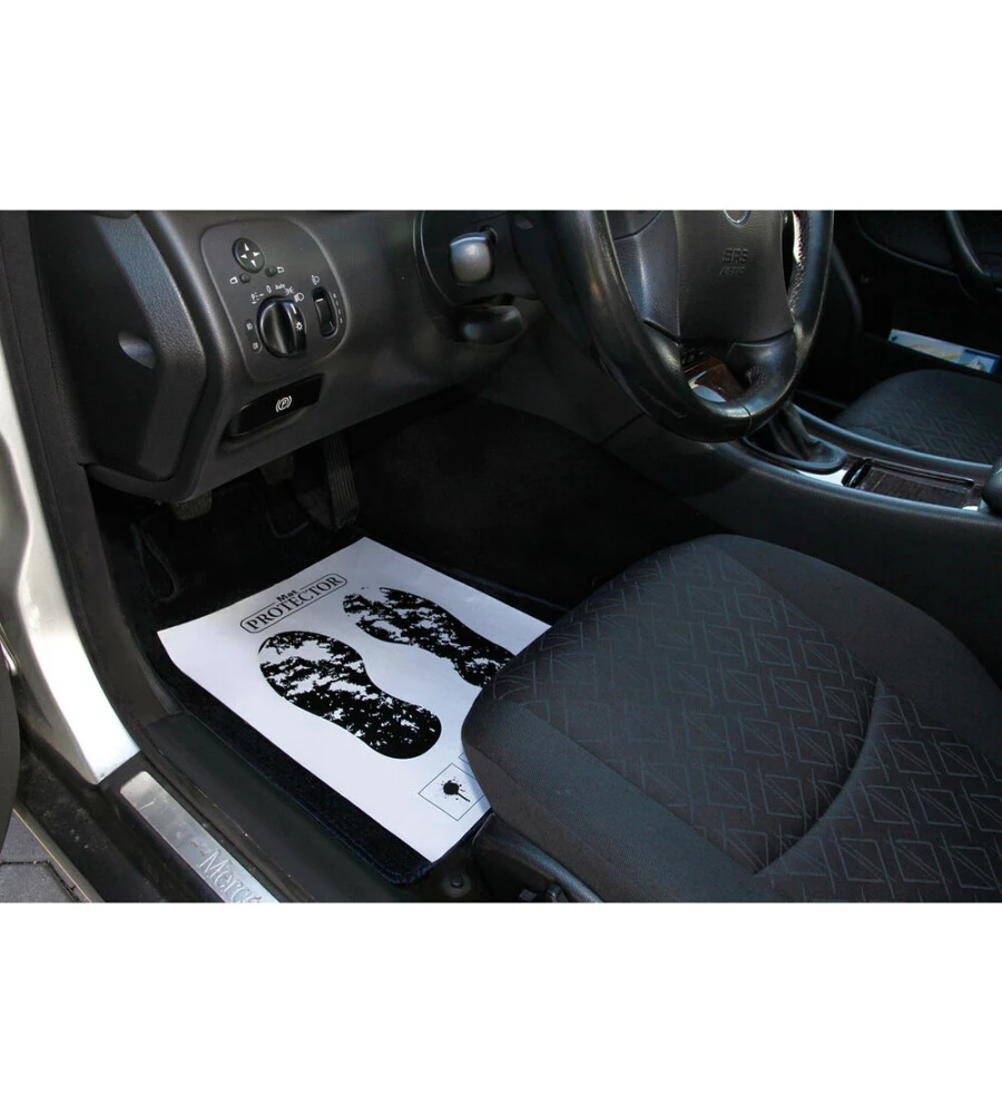 200 PEZZI PROTEZIONE MOQUETTE PER AUTO IN CARTA, 38X50 CM