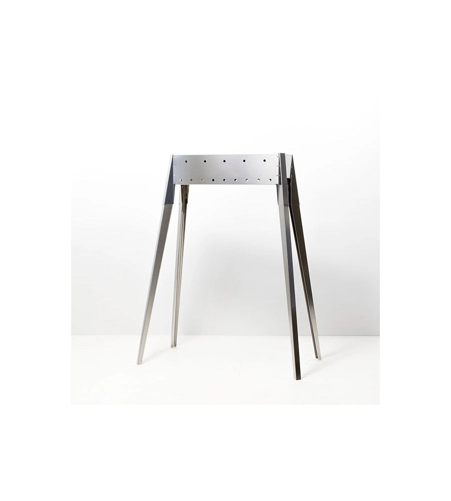 CUOCISPIEDINI A CARBONELLA LISA "MIAMI 500" IN ACCIAIO INOX 60X36X83 CM