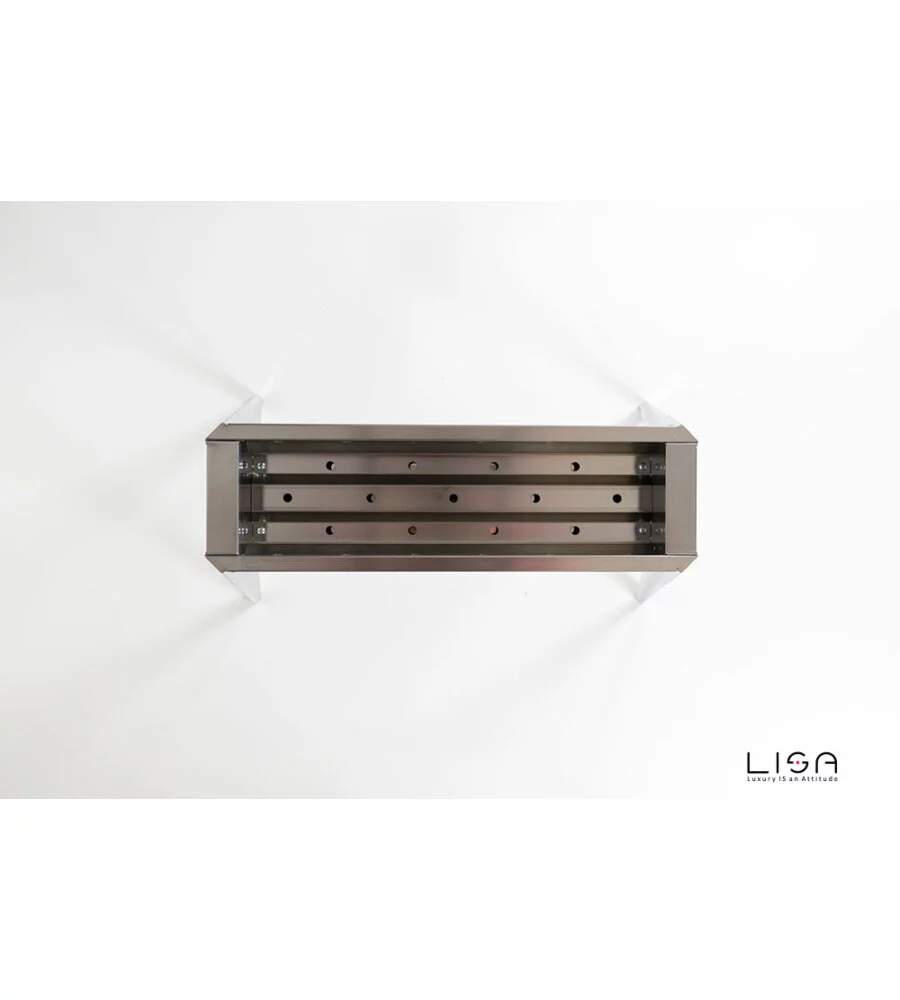 CUOCISPIEDINI A CARBONELLA LISA "MIAMI 500" IN ACCIAIO INOX 60X36X83 CM