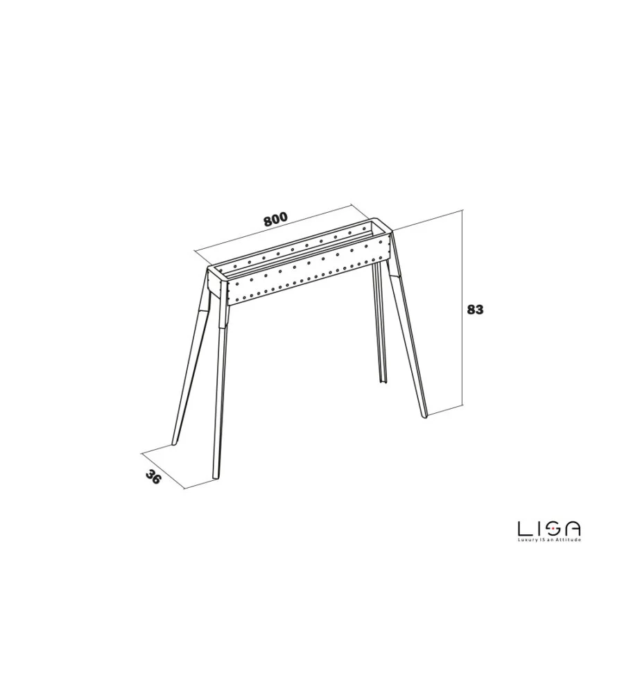 CUOCISPIEDINI A CARBONELLA LISA "MIAMI 800" IN ACCIAIO INOX  106X36X83 CM