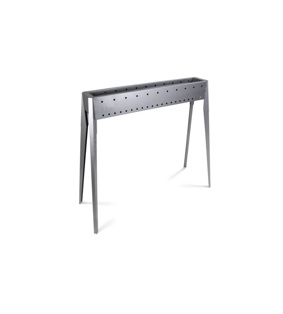 CUOCISPIEDINI A CARBONELLA LISA "MIAMI 800 F" IN FERRO ALLUMINATO  106X36X83 CM
