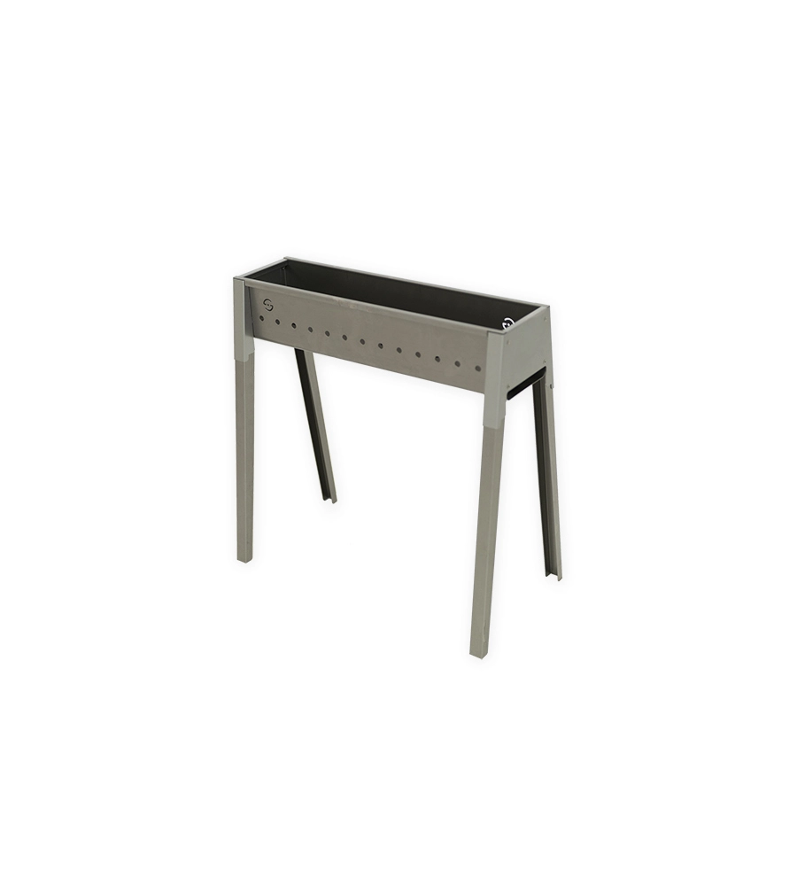 CUOCISPIEDINI A CARBONELLA LISA "TORINO 50" IN FERRO ALLUMINATO 50X32,5X49,5 CM