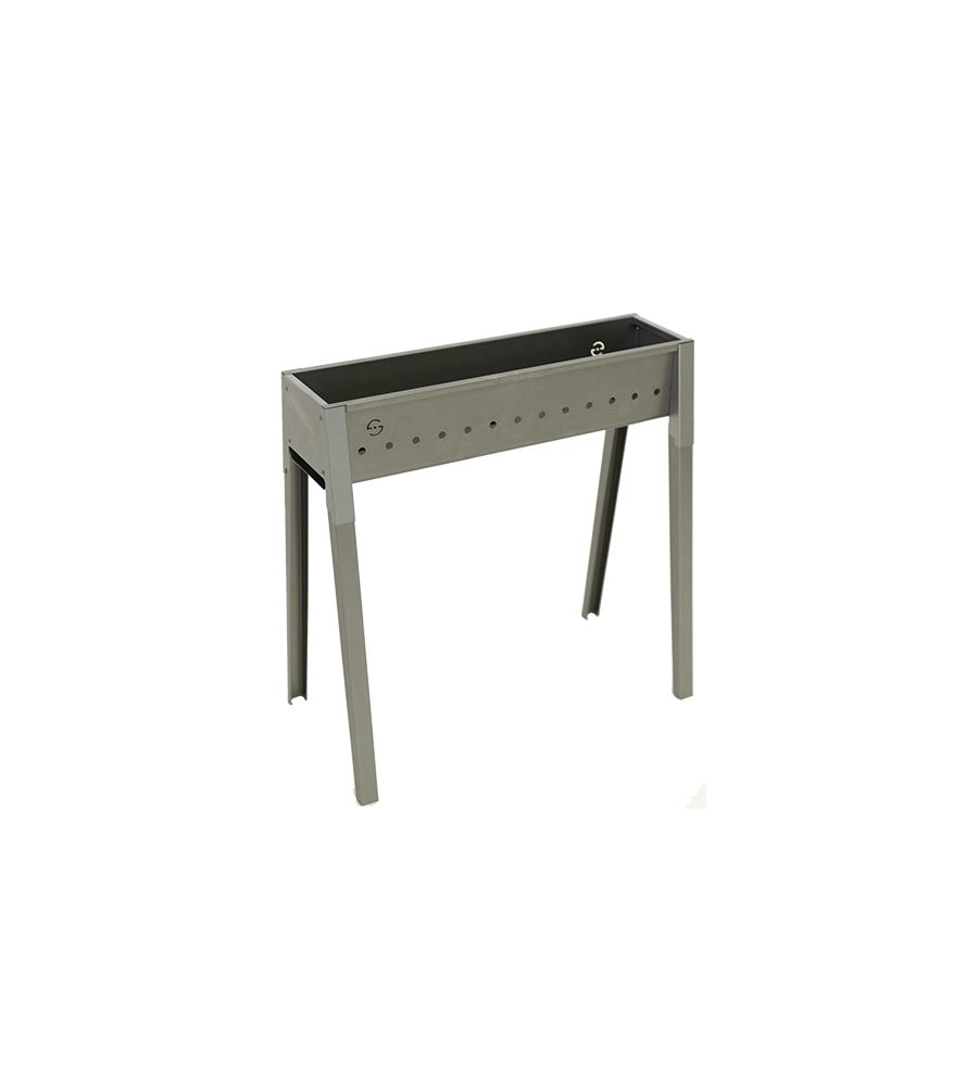 CUOCISPIEDINI A CARBONELLA LISA "TORINO 50" IN FERRO ALLUMINATO 50X32,5X49,5 CM