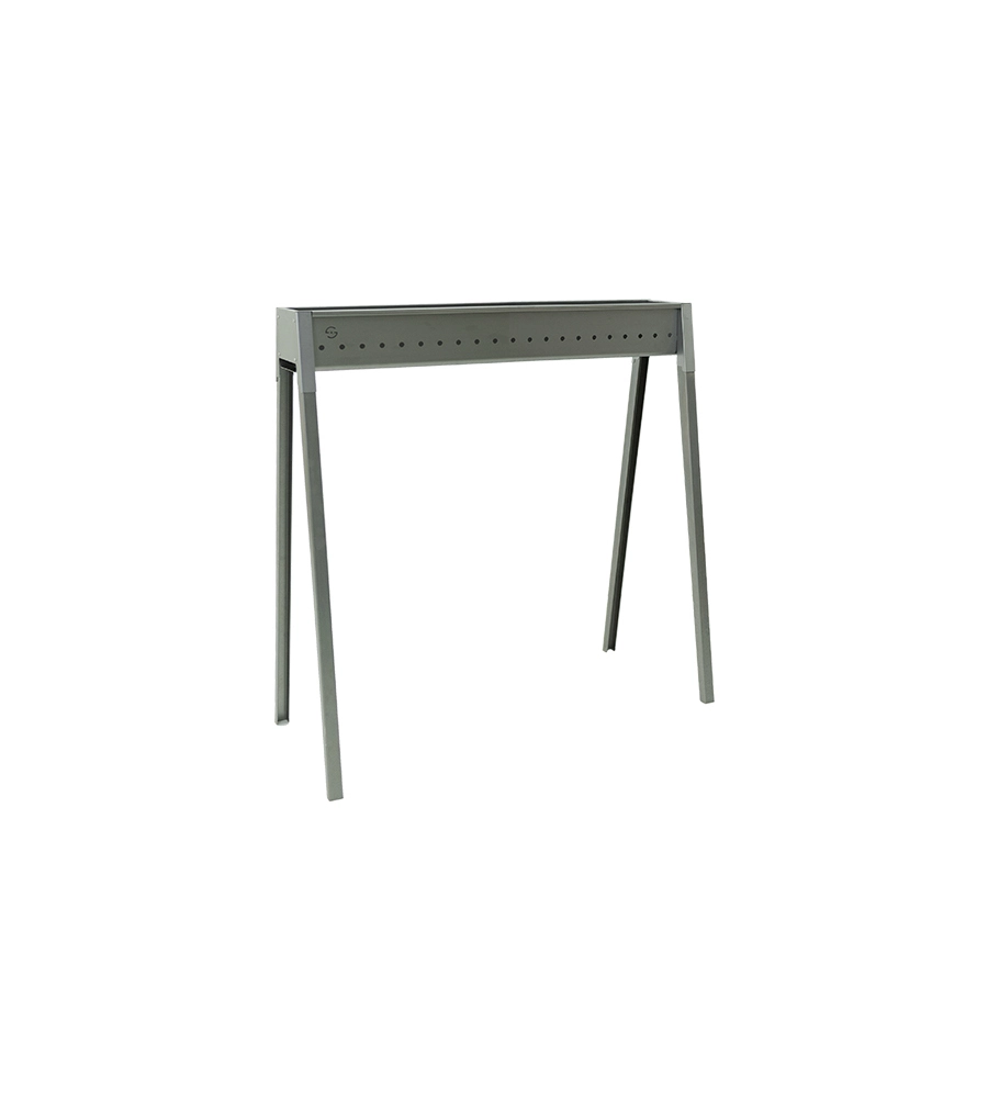 CUOCISPIEDINI A CARBONELLA LISA "TORINO 80" IN FERRO ALLUMINATO 78,5X32,5X79,5 CM