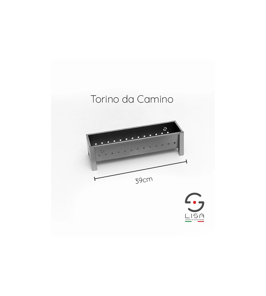 CUOCISPIEDINI LISA "TORINO CAMINO" IN FERRO ALLUMINATO 39X16X13,5 CM