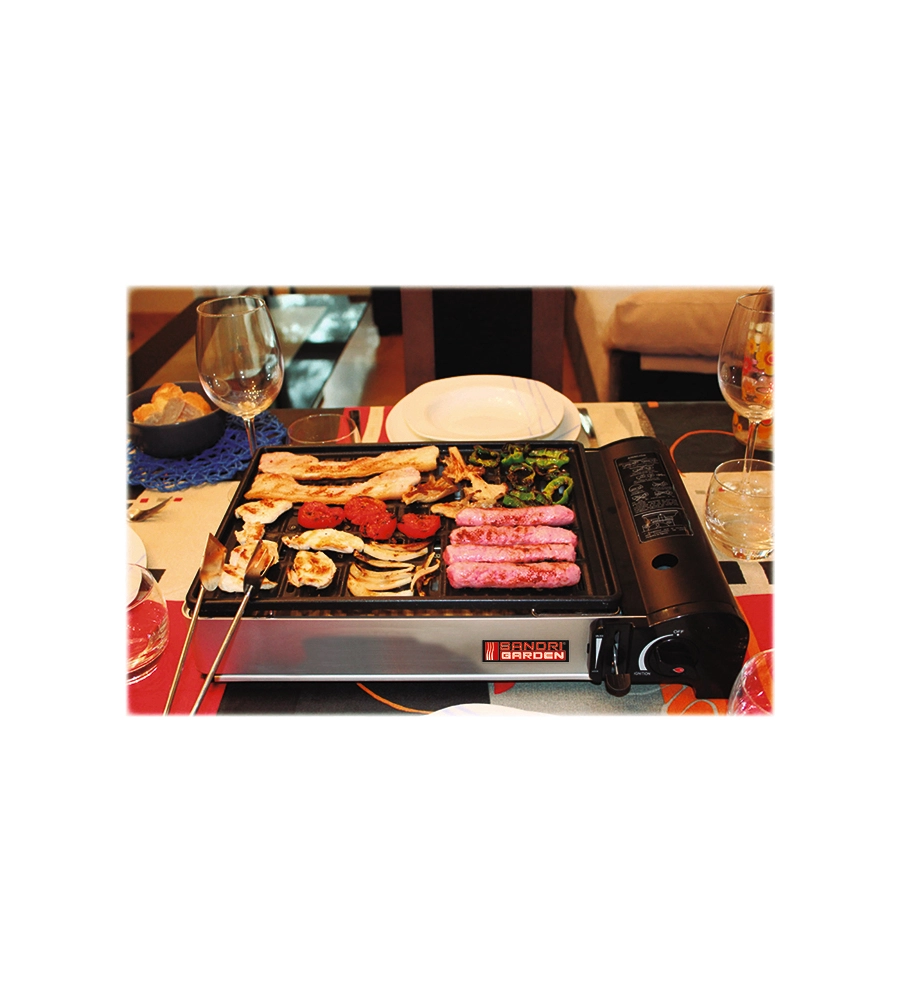 BARBECUE A GAS PORTATILE TASMANIA 45X33X10 CM - SANDRIGARDEN
