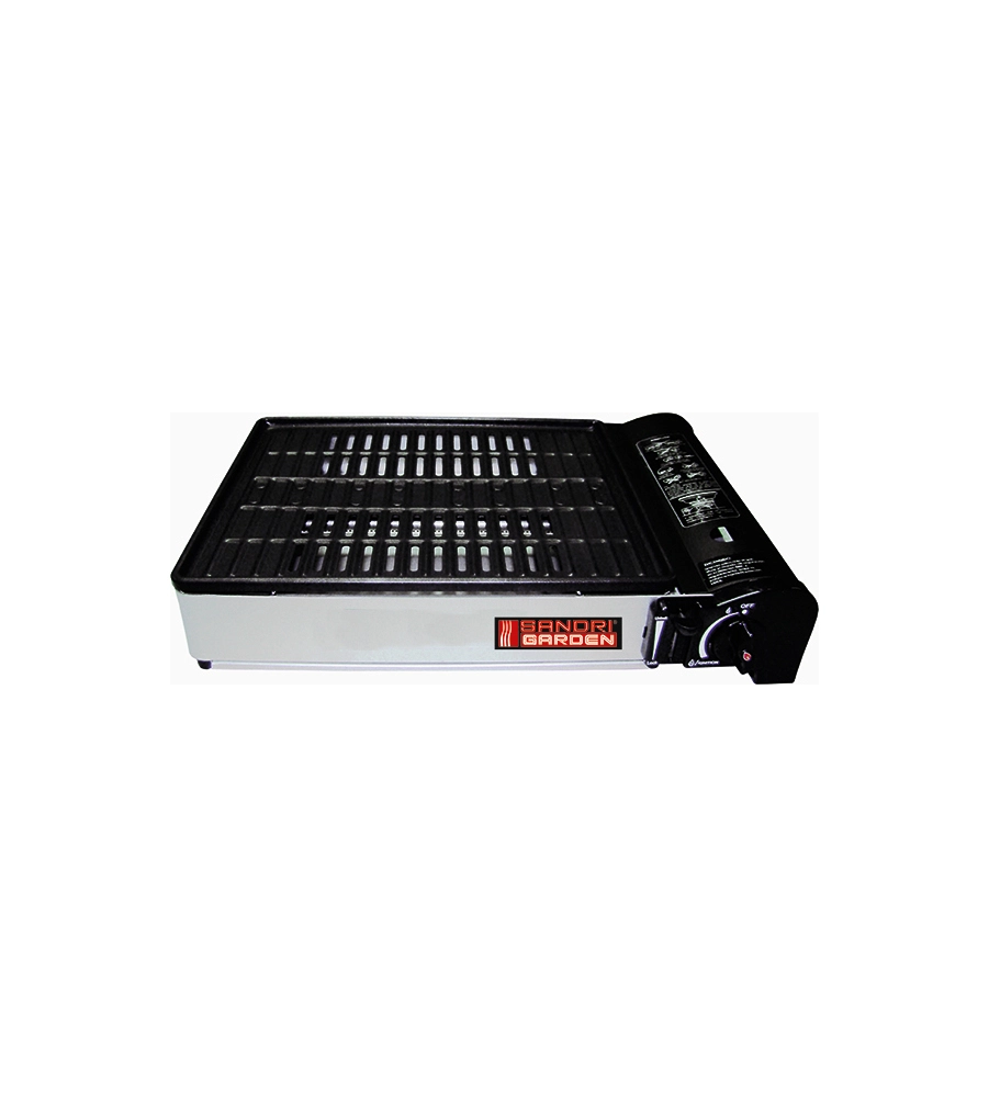 BARBECUE A GAS PORTATILE TASMANIA 45X33X10 CM - SANDRIGARDEN