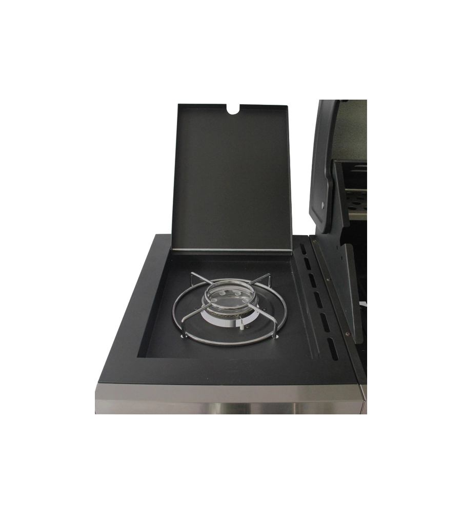 BARBECUE A GAS SANDRIGARDEN "BRASILE" 4 BRUCIATORI E FORNELLO LATERALE 130X54X110 CM