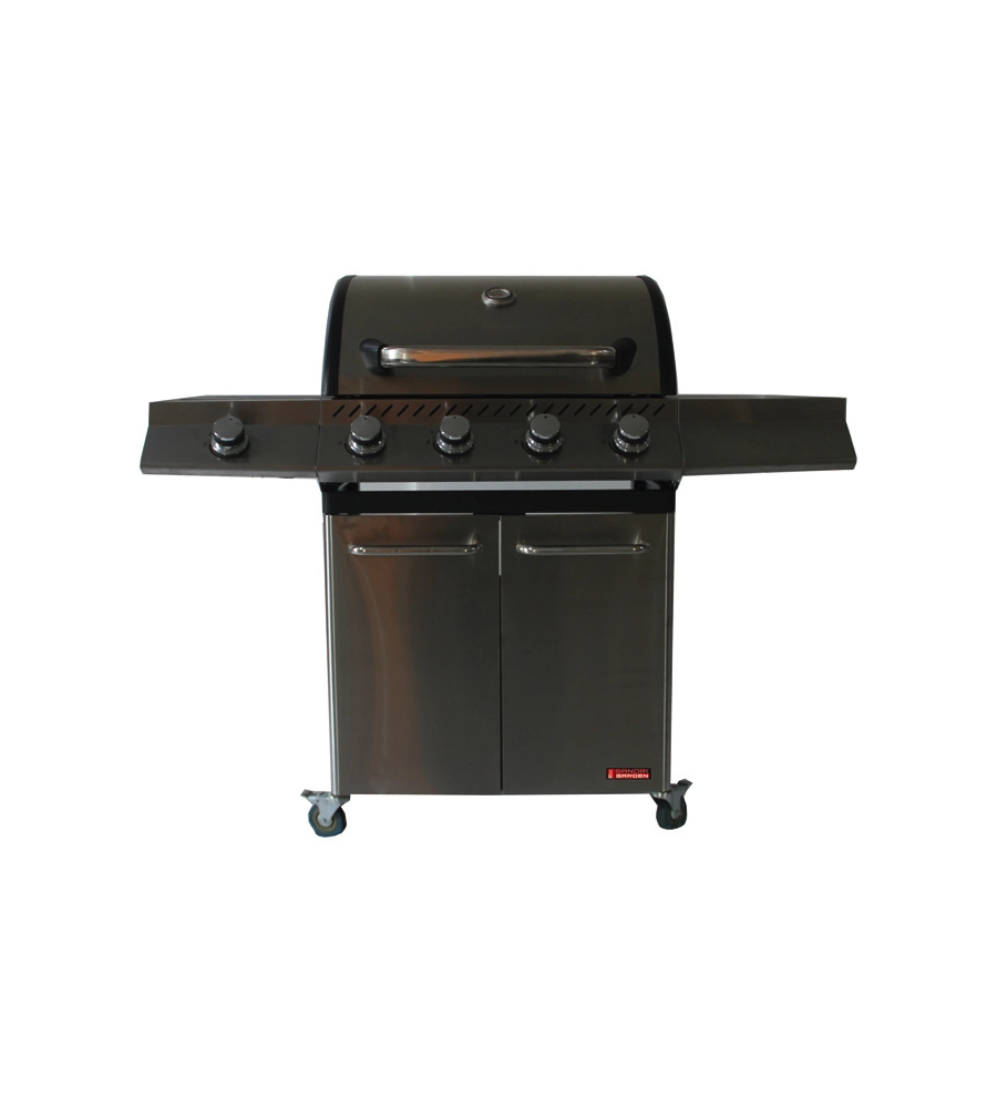 BARBECUE A GAS SANDRIGARDEN "BRASILE" 4 BRUCIATORI E FORNELLO LATERALE 130X54X110 CM