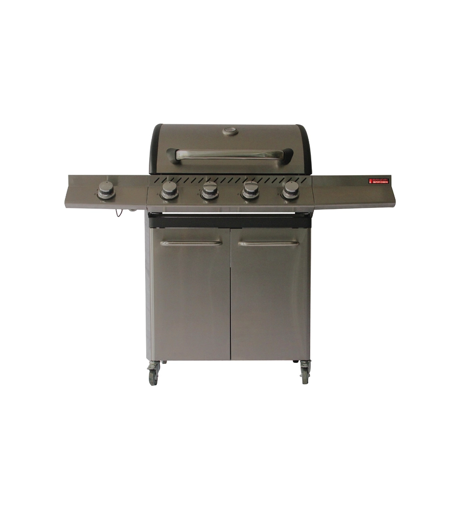 BARBECUE A GAS SANDRIGARDEN "BRASILE" 4 BRUCIATORI E FORNELLO LATERALE 130X54X110 CM