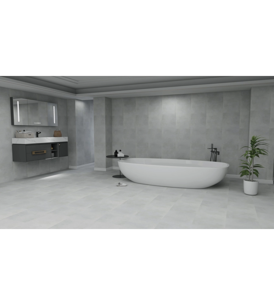 PAVIMENTO SPC 4,5 MM ROBUST CEMENTO ZURICH 2,506 MQ, 5,5X457X914 MM - KIMONO