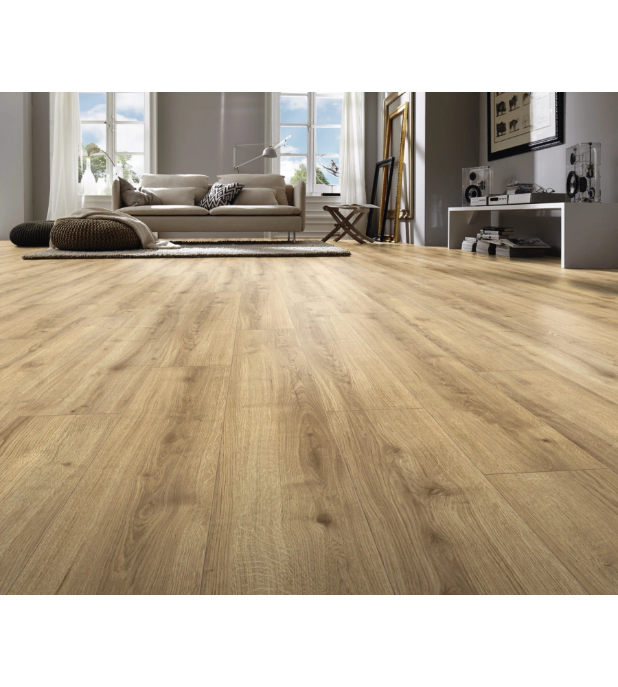 PAVIMENTO LAMINATO 8 MM ROVERE PLATINO 2,131 MQ, 8X193X1380 MM - KIMONO