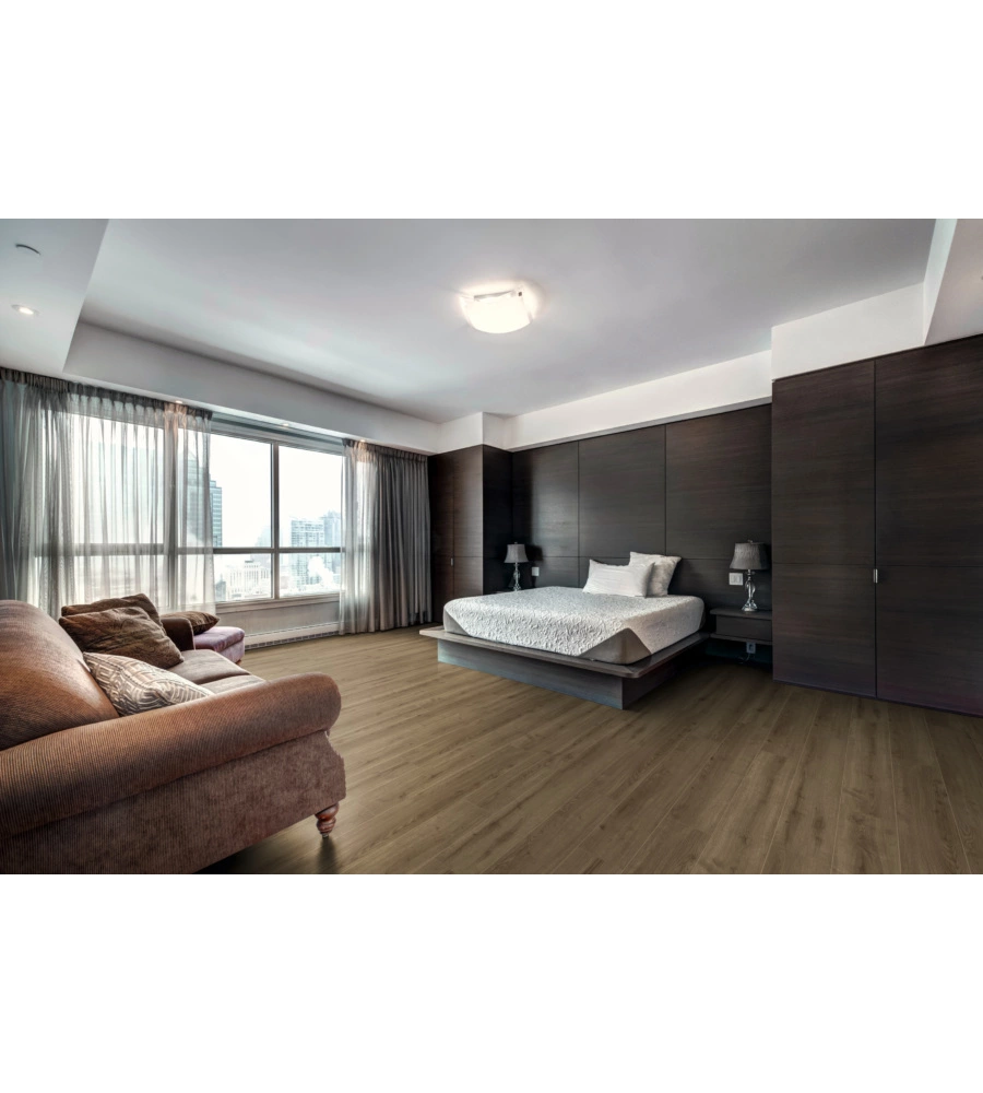 PAVIMENTO LAMINATO 8 MM ROVERE TITANIO 2,131 MQ, 8X193X1380 MM - KIMONO