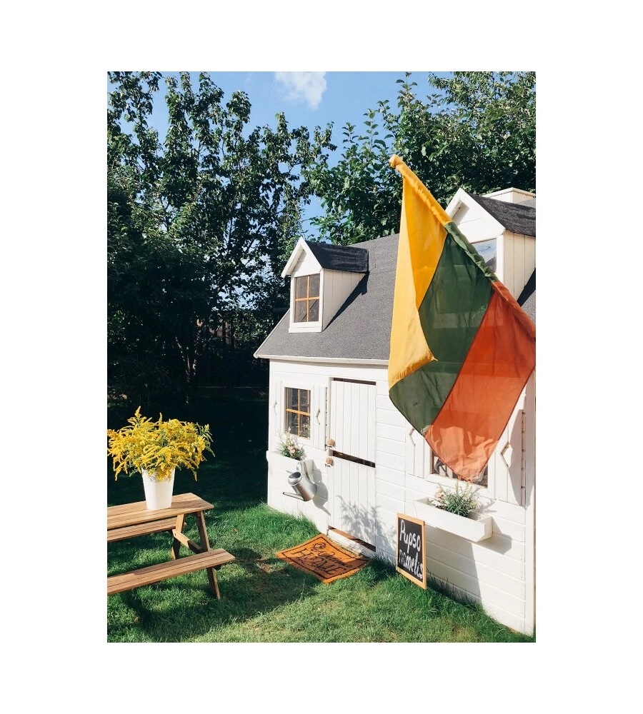 CASETTA DA GIARDINO PER BAMBINI IN LEGNO DOMUS "SOFIA" 157X248X218 CM