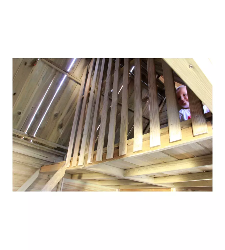 CASETTA DA GIARDINO PER BAMBINI IN LEGNO DOMUS "SOFIA" 157X248X218 CM