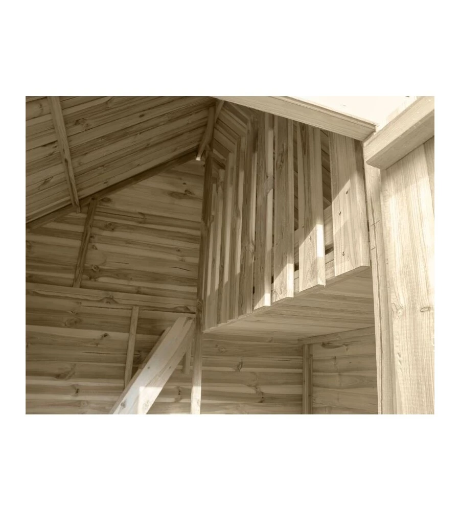 CASETTA DA GIARDINO PER BAMBINI IN LEGNO DOMUS "CLARISSA" 223X250X230 CM