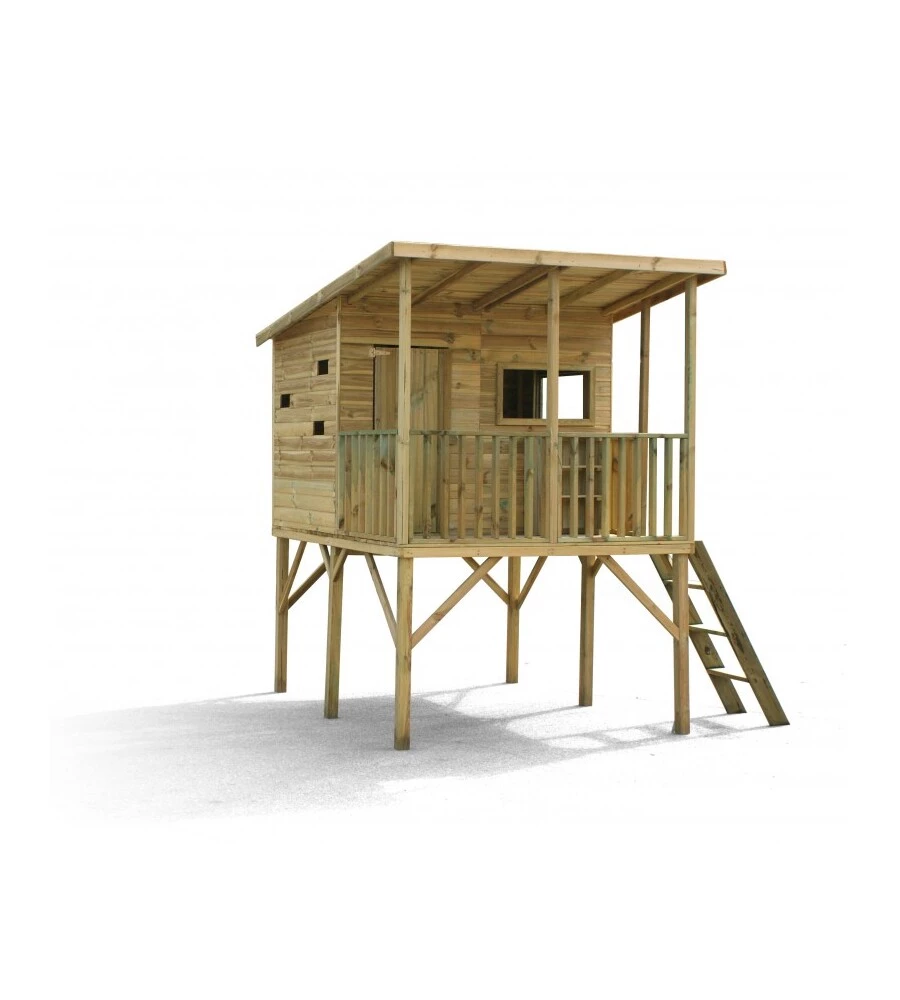 CASETTA DA GIARDINO PER BAMBINI IN LEGNO DOMUS "ANGELO" 220X174,5X272 CM