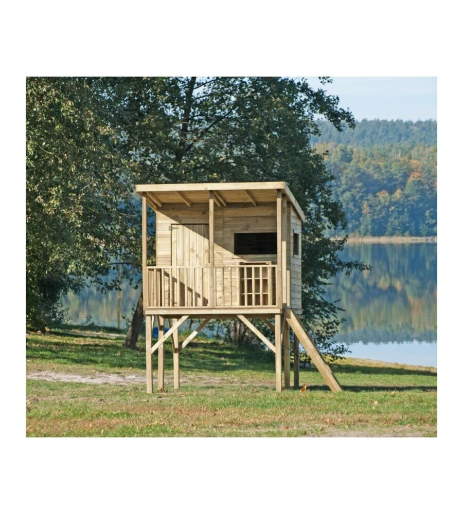 CASETTA DA GIARDINO PER BAMBINI IN LEGNO DOMUS "ANGELO" 220X174,5X272 CM