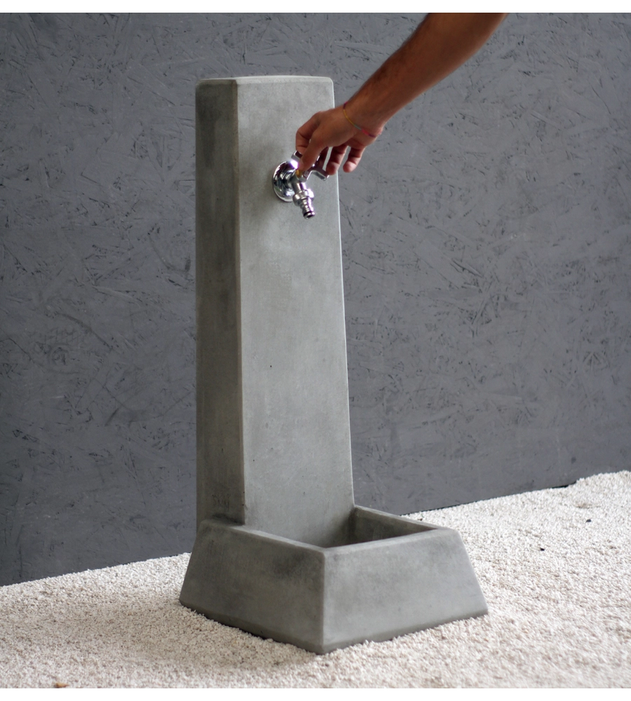 FONTANA DA GIARDINO VEDOVELLA "MALMO" GRIGIO, 27,5X35,5X77 CM - KAM