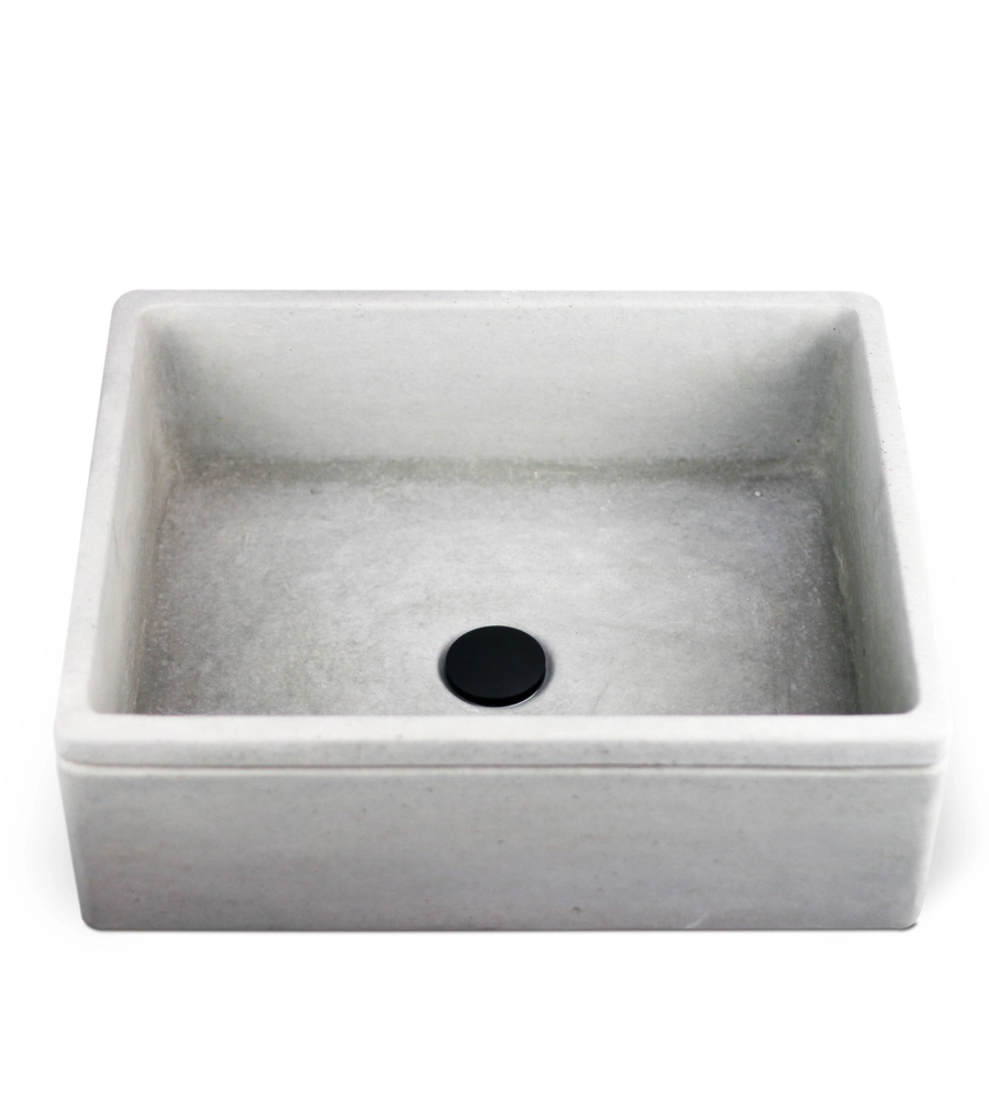 LAVELLO DA GIARDINO "LISBONA" GRIGIO, 50X40X18 CM - KAM