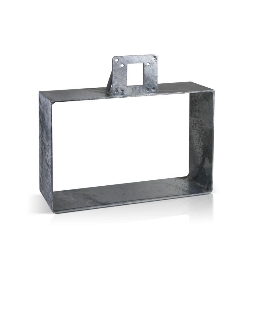 BASAMENTO PER FONTANE DA GIARDINO IN ACCIAIO ZINCATO A CALDO, 40X30 CM - KAM