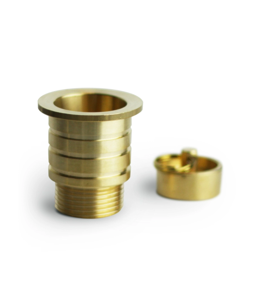 PILETTA DI SCARICO 3/4" PER FONTANA DA GIARDINO IN OTTONE LUCIDO - KAM