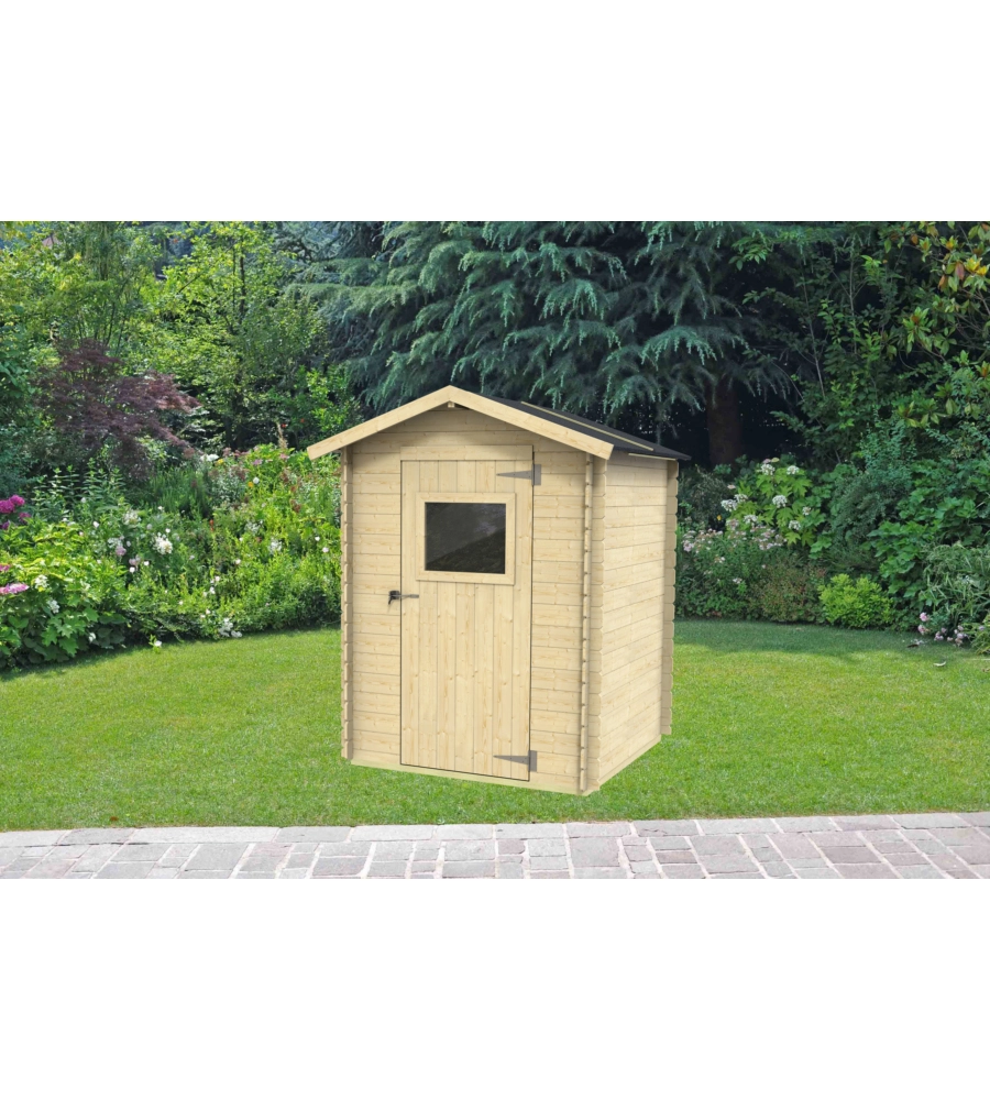 CASETTA IN LEGNO DA GIARDINO ALCE "FLAVIA" IN ABETE 146X130X194 CM