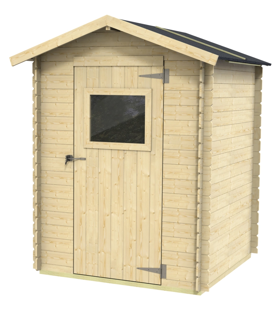 CASETTA IN LEGNO DA GIARDINO ALCE "FLAVIA" IN ABETE 146X130X194 CM