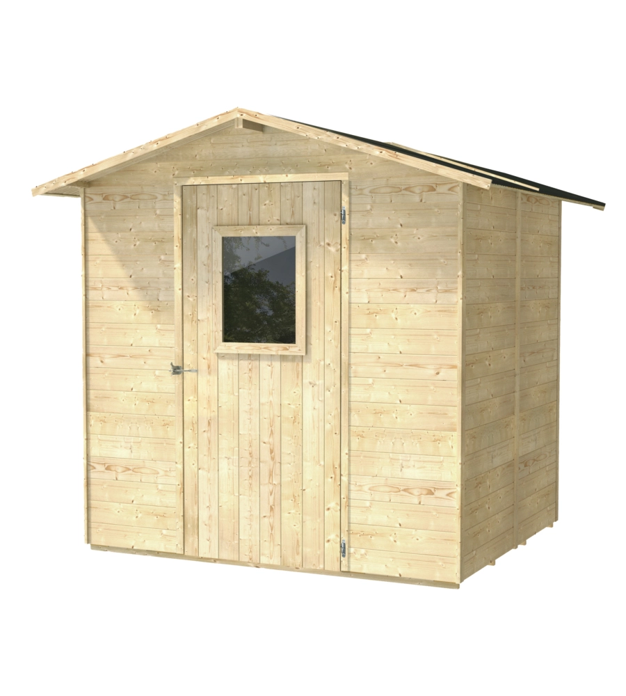 CASETTA IN LEGNO DA GIARDINO ALCE "VANIGLIA" IN ABETE 200X207X214 CM