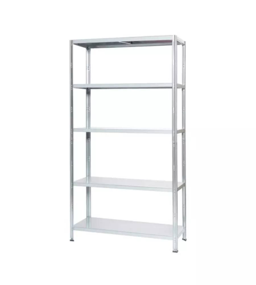 SCAFFALE 5 RIPIANI IN METALLO AD INCASTRO GRIMA PORTATA 400 KG 100X40X187 CM