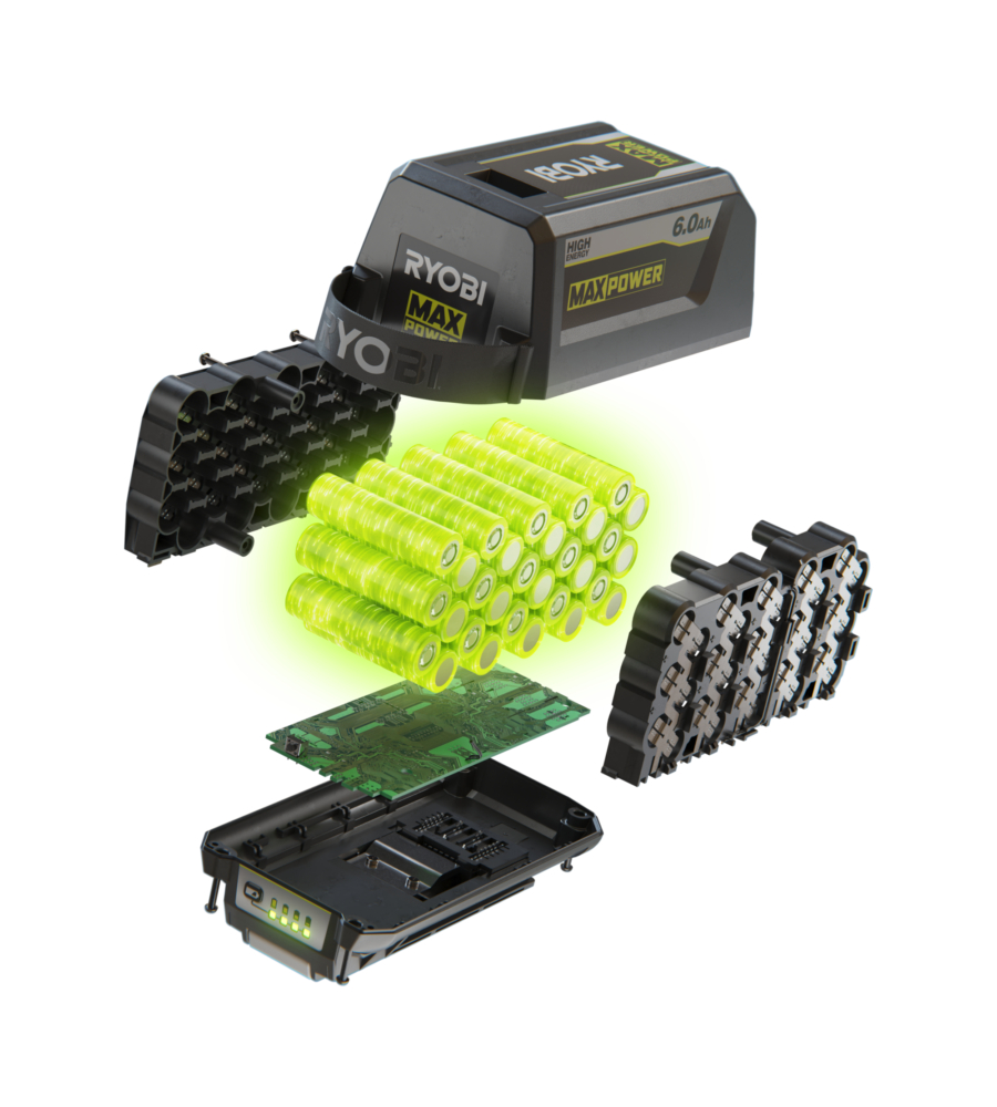 BATTERIA DI RICAMBIO RYOBI MAX POWER "RY36B60B" 36V 6AH