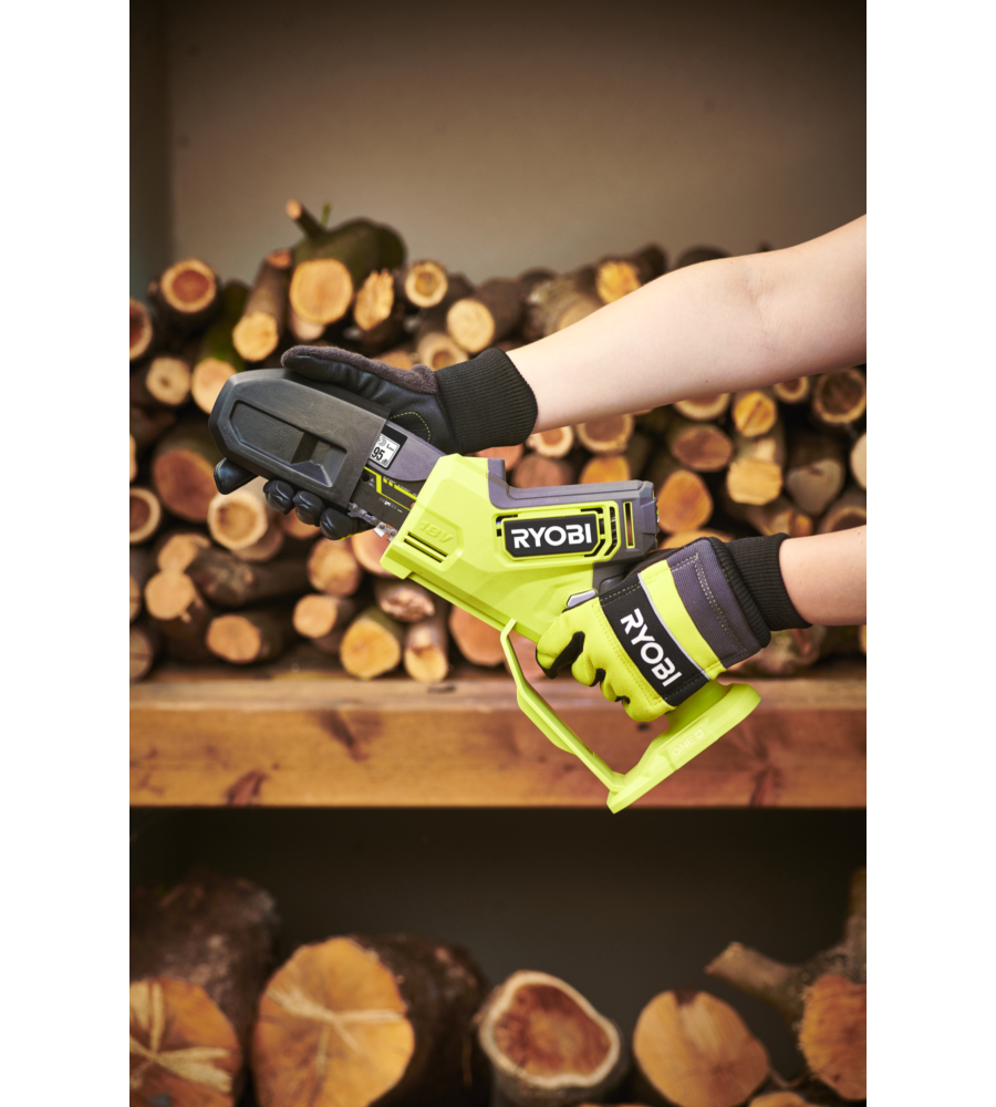 POTATORE A CATENA A BATTERIA RYOBI "RY18PSX10A-0" BARRA 10 CM 18V, SOLO CORPO MACCHINA